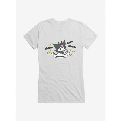 Kuromi Halloween Stars Bats Tee for Girls