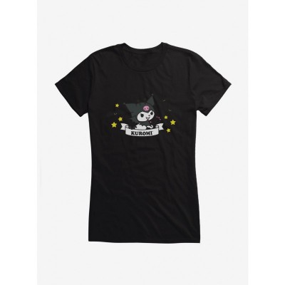 Kuromi Halloween Stars Bats Tee for Girls
