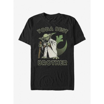 Star Wars Yoda Comfortable T-Shirt for Men - Black