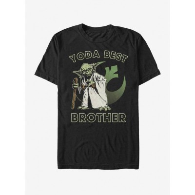 Star Wars Yoda Comfortable T-Shirt for Men - Black