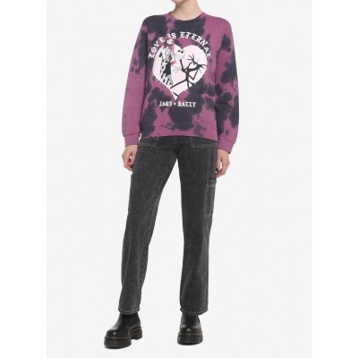 The Nightmare Before Christmas Eternal Love Tie-Dye Girls Sweatshirt