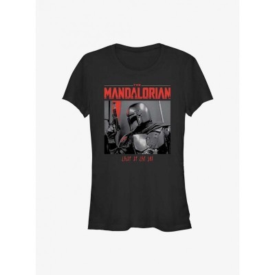 Code Red The Mandalorian T-Shirt for Girls - Junior Sizes in Black