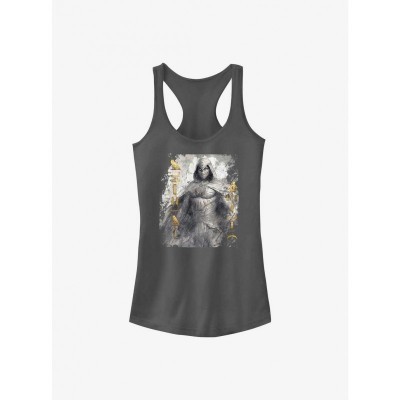 Marvel Girls Grey Moon Knight Graphic Tank Top