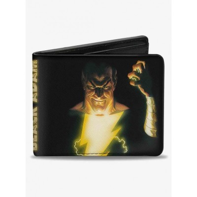 DC Comics Justice Society America Men's Vegan Leather Bifold Wallet with Alex Ross Art