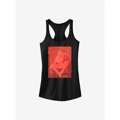 Marvel Girls' Spider-Man Hero Graphic Tank Top - Black