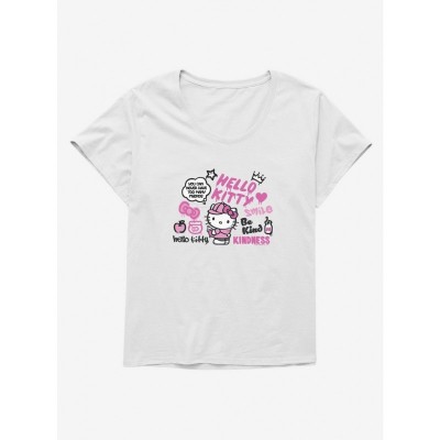 Hello Kitty Kindness Girls Plus Size Tee
