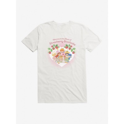 Strawberry Shortcake Greeting World T-Shirt for Unisex - White