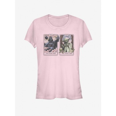 Star Wars Pink T-Shirt Featuring Yoda and Vader - Junior Size