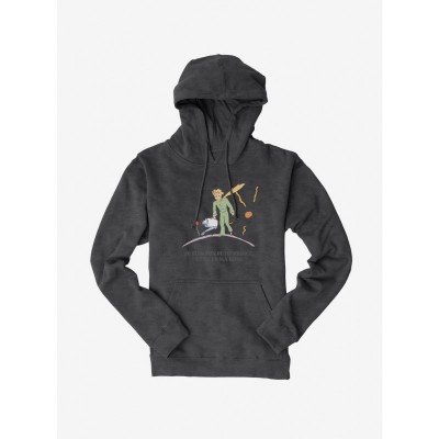 The Little Prince Rose Motif Hoodie for Men