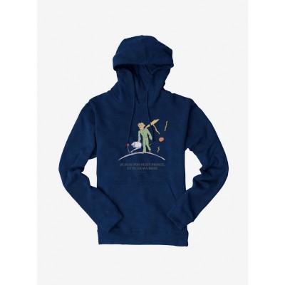 The Little Prince Rose Motif Hoodie for Men