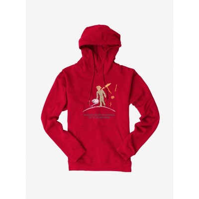 The Little Prince Rose Motif Hoodie for Men