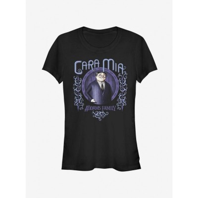 The Addams Family Cara Mia Girls Lightweight Cotton T-Shirt - Black