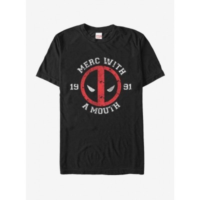 Marvel Deadpool T-Shirt - Men's Black Iconic 1991 Design