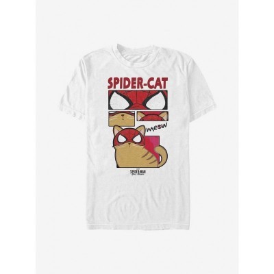 Marvel Spider-Man Spider Cat Graphic T-Shirt - Men's White