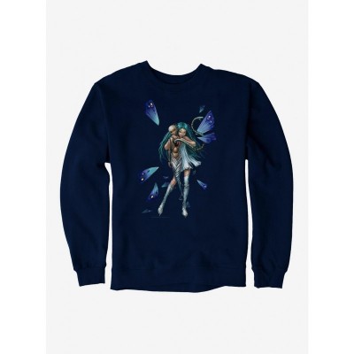 Fairies by Trick - Cozy Men's Snake Fairy Cotton Sweatshirt