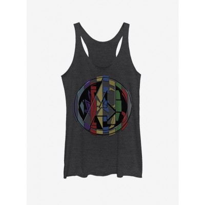 Marvel Avengers: Endgame Badge Mashup Tank Top for Girls - Black Heather
