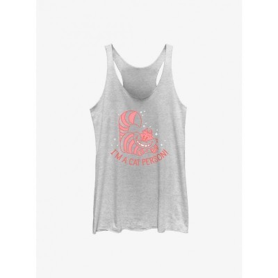 Disney Cheshire Cat Cartoon Tank Top for Girls - White
