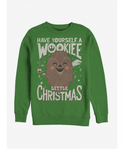 Star Wars Chewbacca Wookiee Little Christmas Crew Sweatshirt $12.99 Sweatshirts