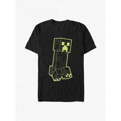 Neon Creeper T-Shirt for Men - Comfortable Black Cotton Shirt
