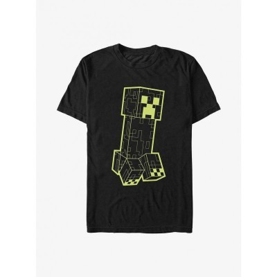 Neon Creeper T-Shirt for Men - Comfortable Black Cotton Shirt