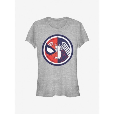 Marvel Girls Spider-Man Venomized Graphic Tee - Grey