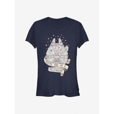 Star Wars Millennium Falcon Heart Tee for Girls