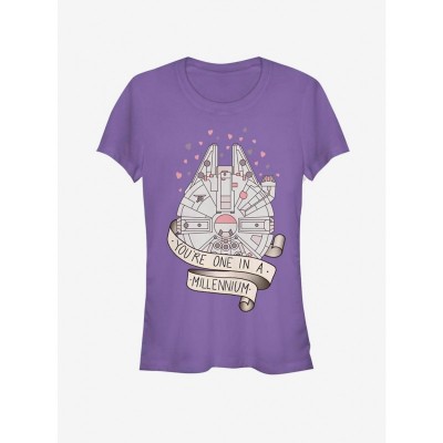 Star Wars Millennium Falcon Heart Tee for Girls
