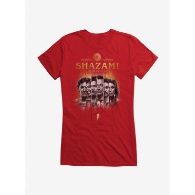 DC Comics Shazam Fury of the Gods Heroic Panel Junior T-Shirt for Girls