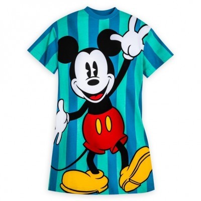 Mickey & Co. Women's Comfortable Long T-Shirt Dress with Classic Character Art