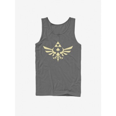 Nintendo Legend of Zelda Triforce Men's Cotton Tank Top - Black