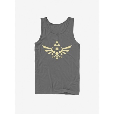 Nintendo Legend of Zelda Triforce Men's Cotton Tank Top - Black