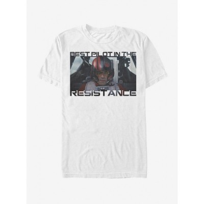 Poe Dameron Best Pilot White T-Shirt for Fans
