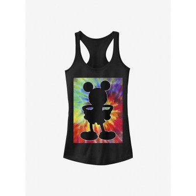 Disney Girls Travel Mickey Cotton Tank Top - Black