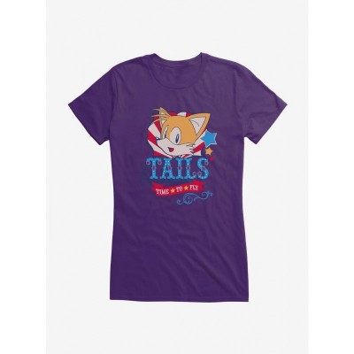 Sonic Tails Time to Fly Lightweight T-Shirt for Girls