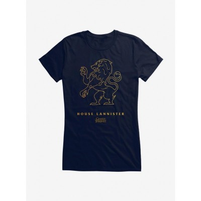 Game Of Thrones Lannister Crest Tee for Girls