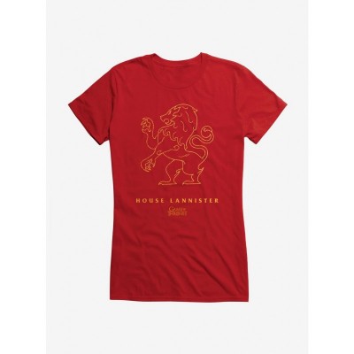 Game Of Thrones Lannister Crest Tee for Girls