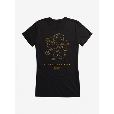 Game Of Thrones Lannister Crest Tee for Girls