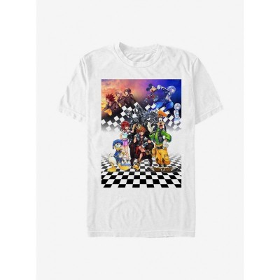 Disney Kingdom Hearts Checkers Shirt for Men
