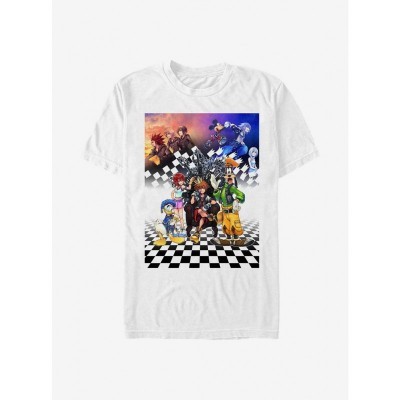 Disney Kingdom Hearts Checkers Shirt for Men