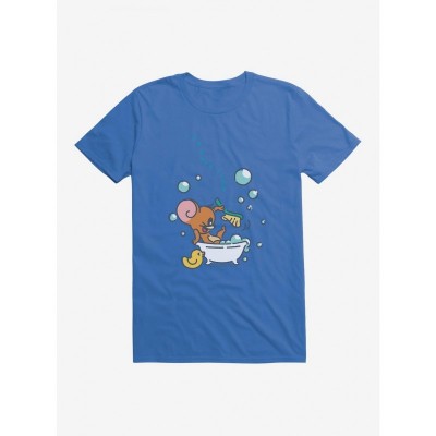 Tom and Jerry Bath Time Cartoon Character Men's T-Shirt