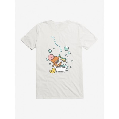 Tom and Jerry Bath Time Cartoon Character Men's T-Shirt