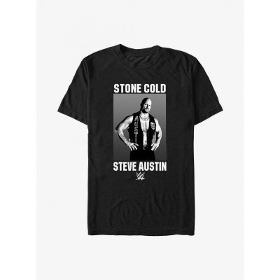 Stone Cold Steve Austin T-Shirt for Men - Black Cotton