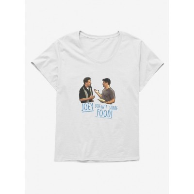 Comfortable Friends Don't Share Food Women's Plus Size T-Shirt