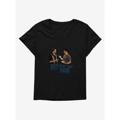 Comfortable Friends Don't Share Food Women's Plus Size T-Shirt