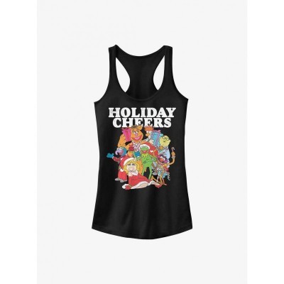 Disney The Muppets Holiday Girls Cotton Tank Top - Black