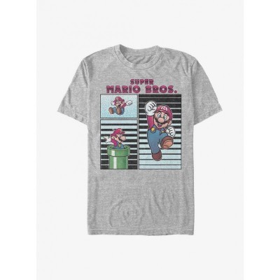 Nintendo Men's Grey Freeze Frames Graphic Tee