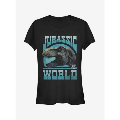 Jurassic World Fallen Kingdom Dinosaur Girls T-Shirt - Black