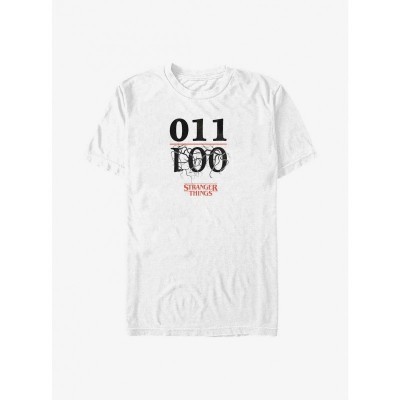 Stranger Things Characters Eleven & One Unisex T-Shirt - White