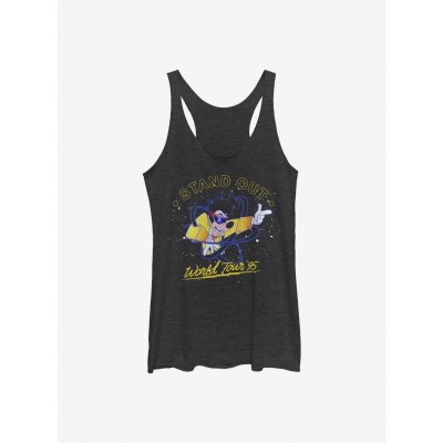 Disney Goofy Movie Trendy Girls Tank Top - Black