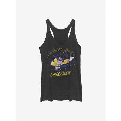 Disney Goofy Movie Trendy Girls Tank Top - Black